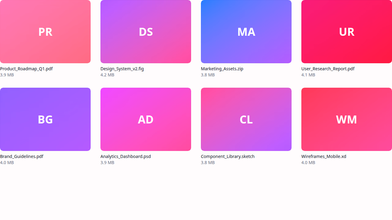 Grid Lists preview