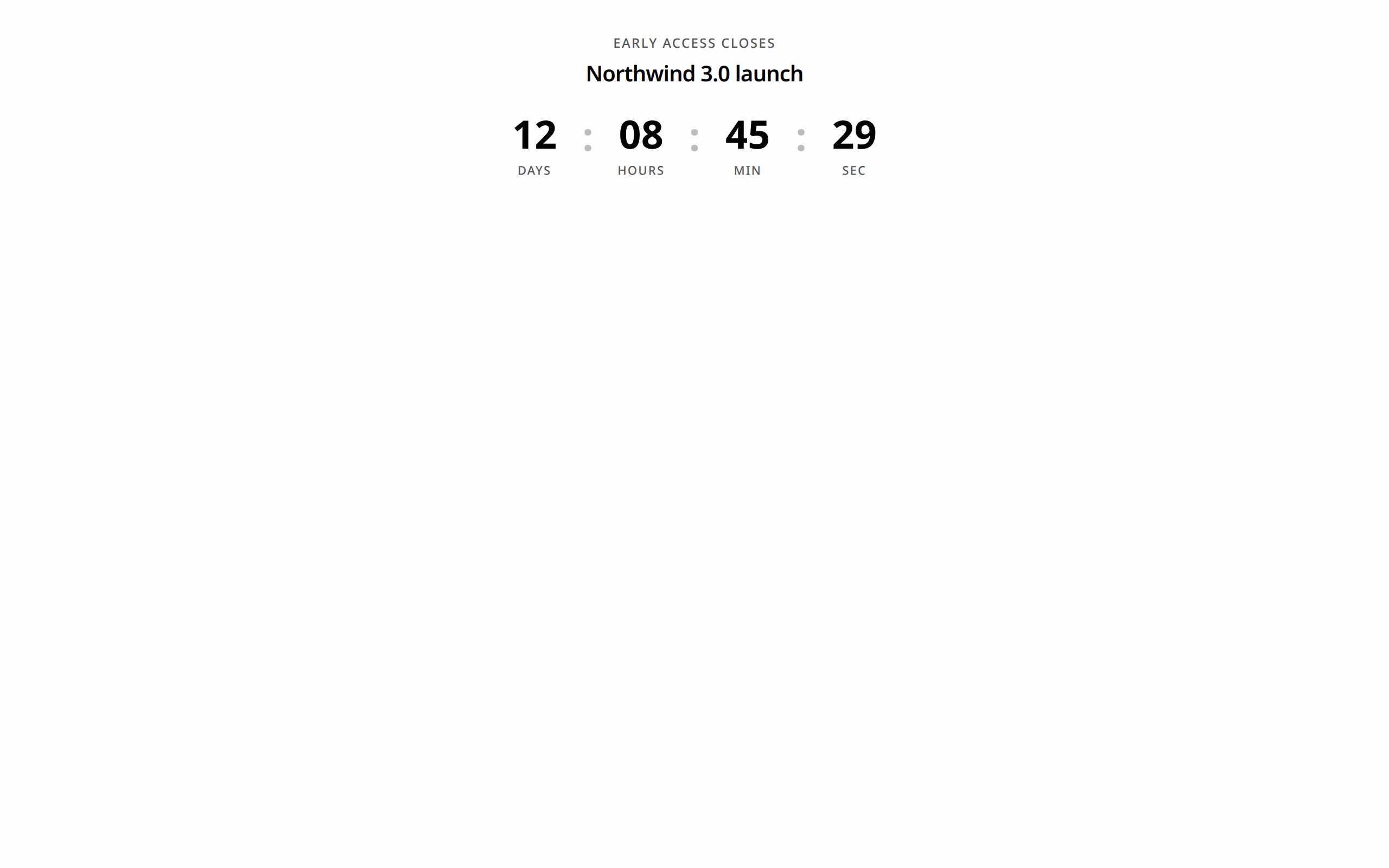 Countdown preview