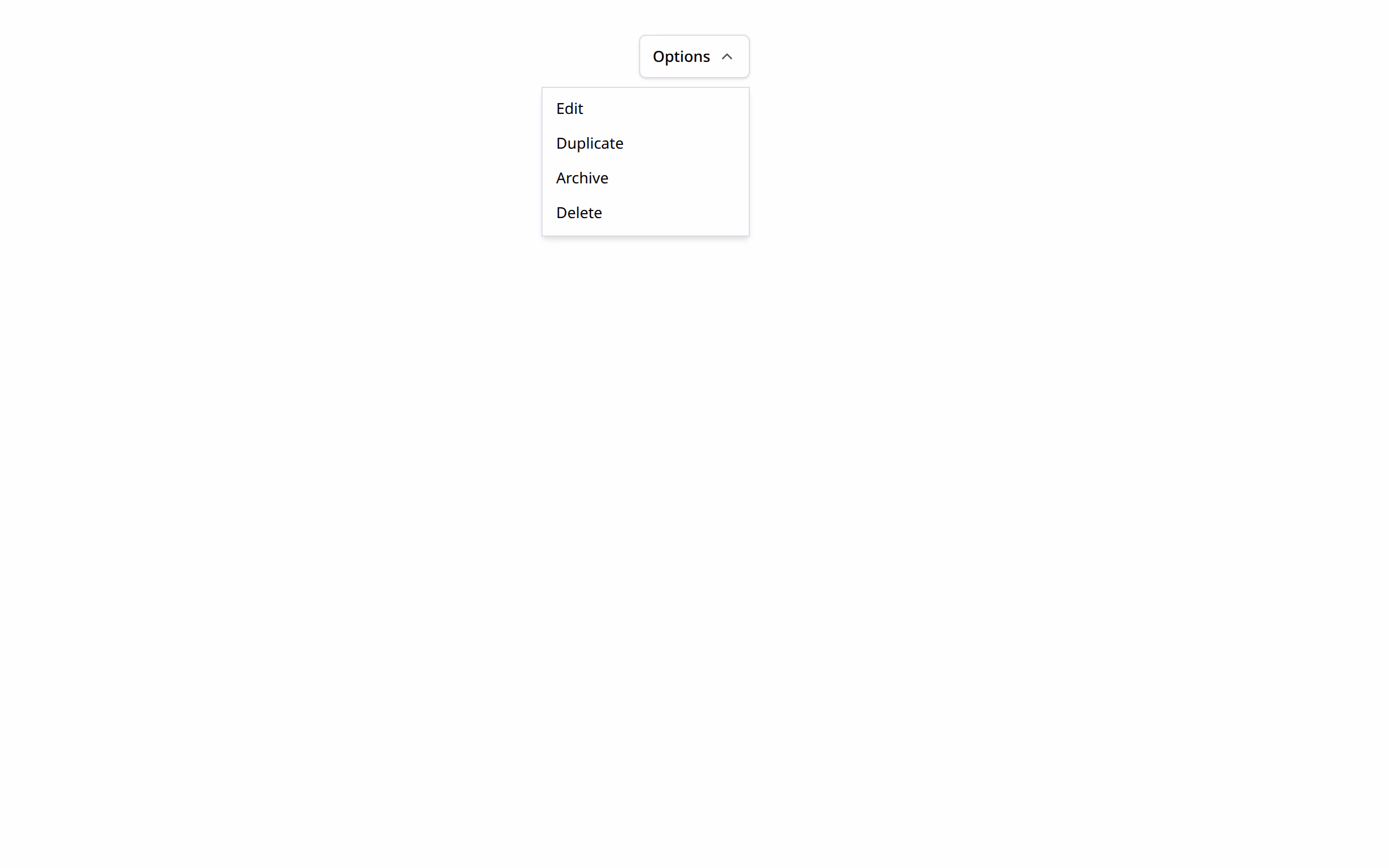 Dropdown preview