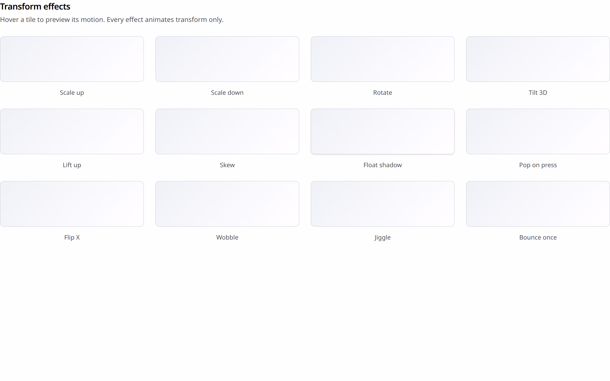 Hover Effects preview