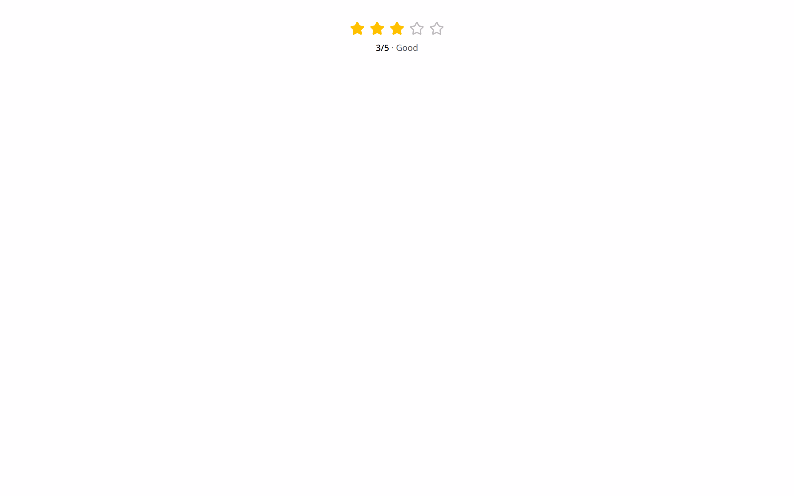 Rating preview