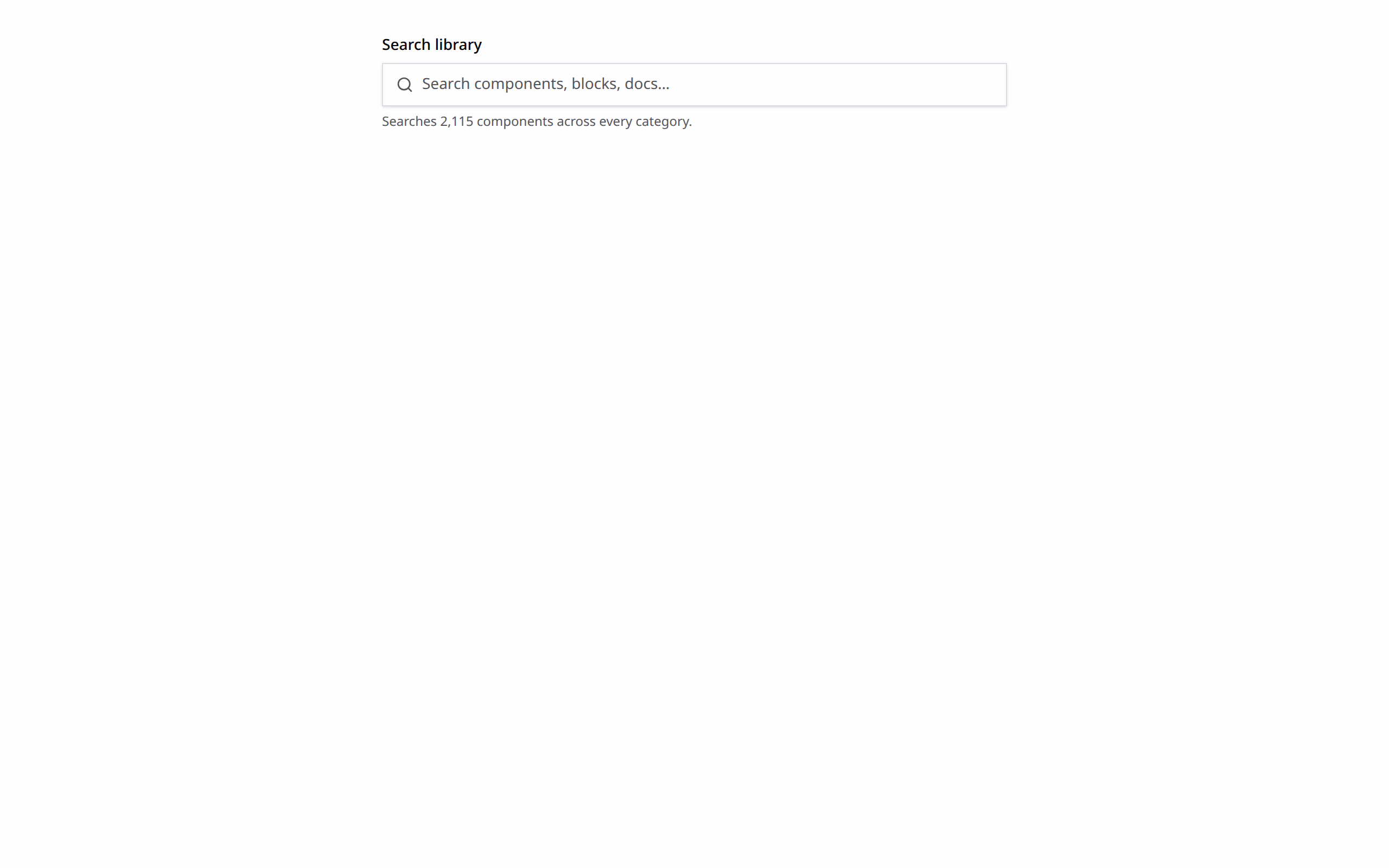 Search Input preview