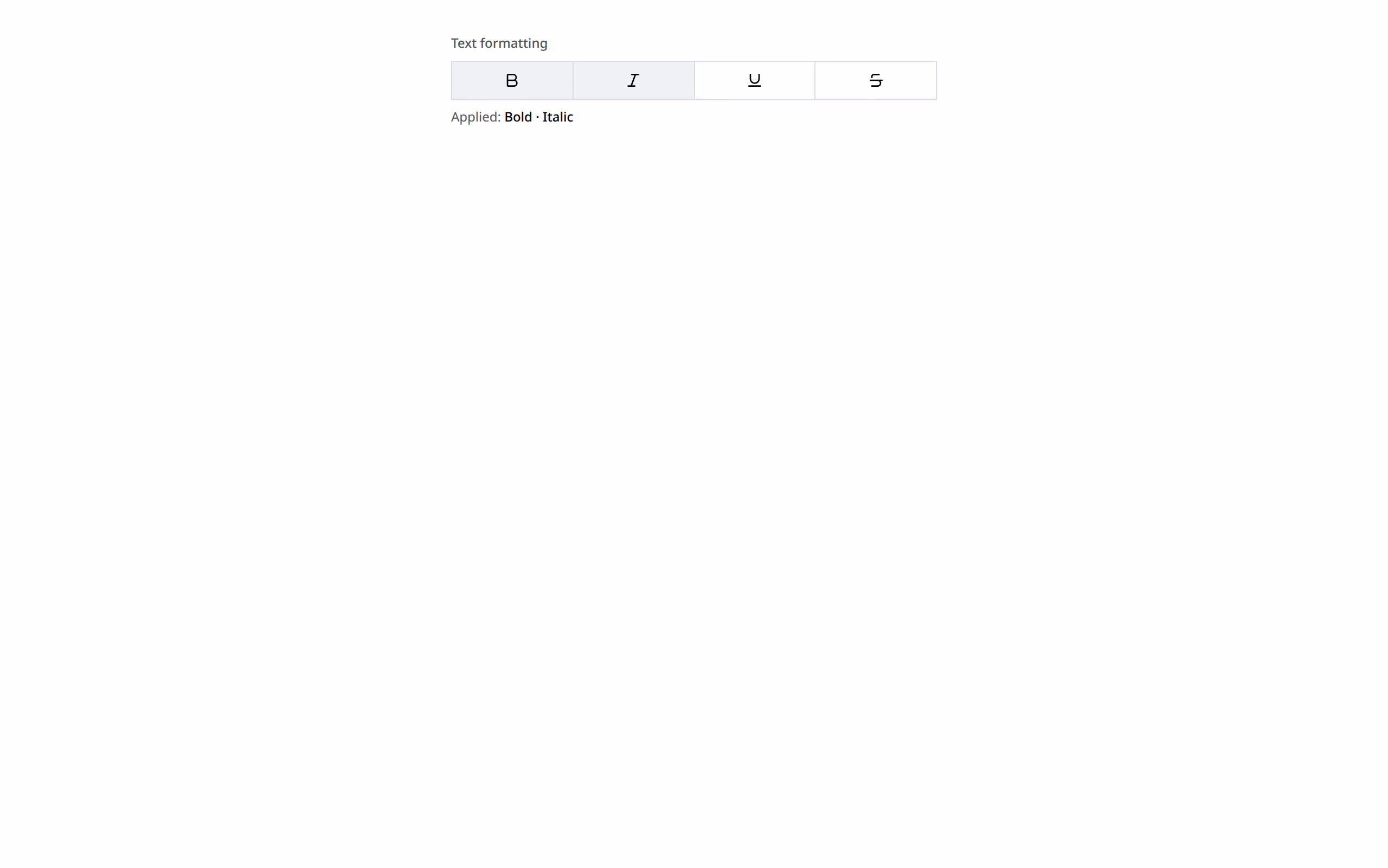 Toggle Group preview