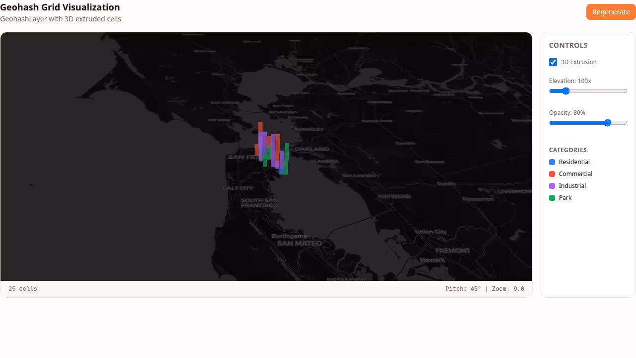 Geohash Map preview