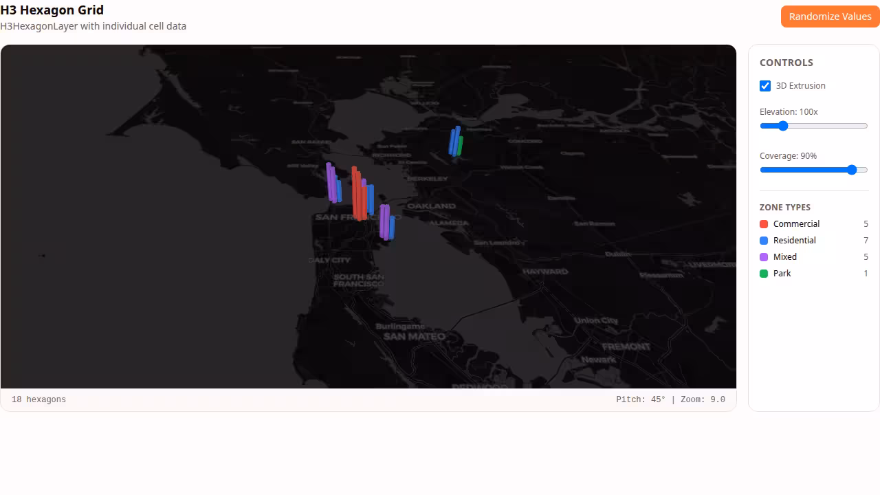H3 Hexagon Map preview