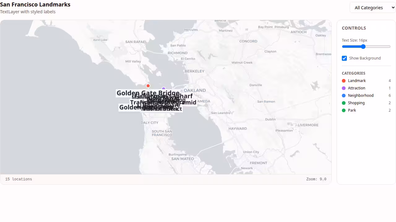 Text Map preview