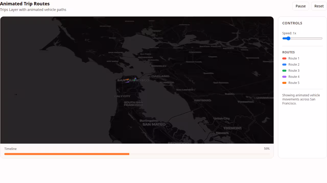 Trips Map preview